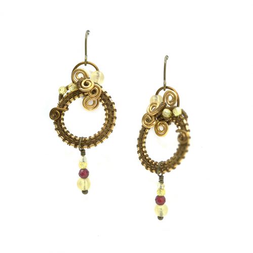 Boucles d’oreilles « Baiser Mimosa »