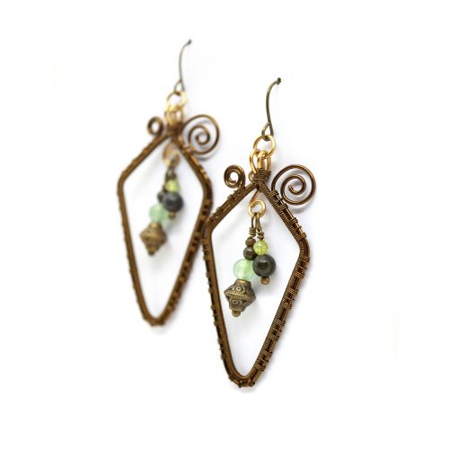 Boucles d’oreilles « Cycles des Embruns » ~ Collection « Les Voyages du Marin » ~