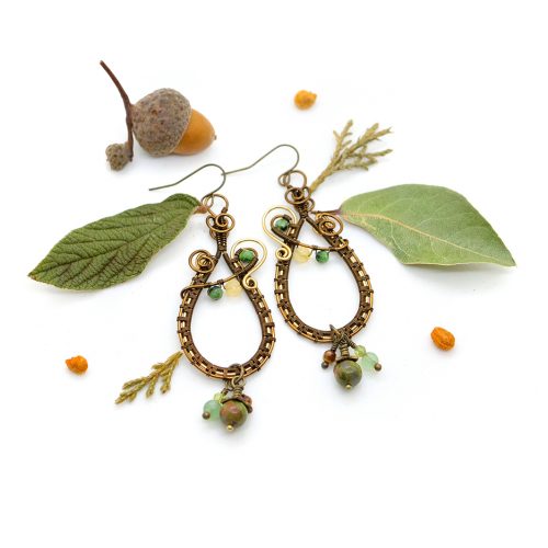 Boucles d’oreilles « À l’Ombre de la Forêt »