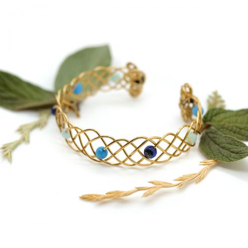 Bracelet « Entrelacs du courant » ~ Collection « Les Voyages du Marin » ~