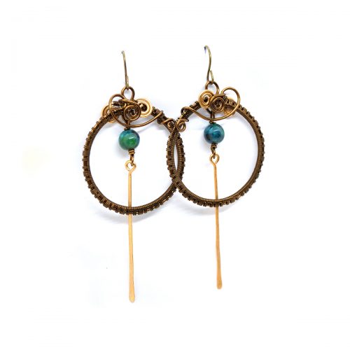 Boucles d’oreilles « Aiguille de Chronos »
