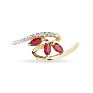 Bague Naceira HISTOIRE D'OR | Or 375 millième, Rubis