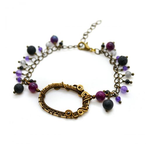 Bracelet « Portail Lilas » ~~ Collection “Nos Jardins Fleuris” ~~