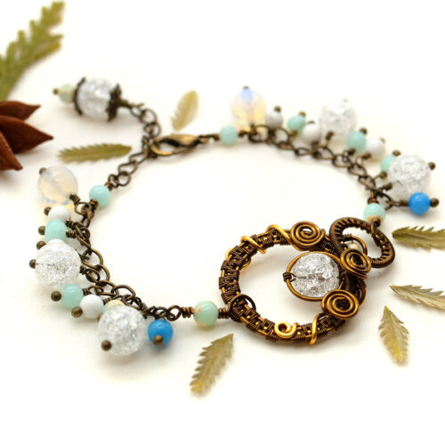Bracelet « Manteau Neigeux » ~ Collection « Souvenirs des Alpes » ~