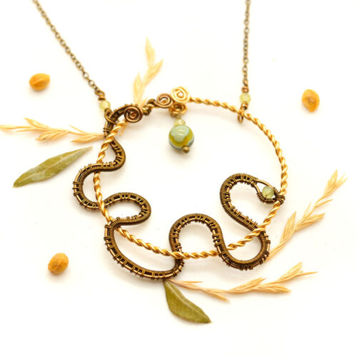 Collier « Anguis Fragilis » ~ Collection « Petits protecteurs de nos jardins » ~