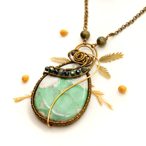 Collier « Lymnade, nymphe des Lacs » ~ Collection « Nymphae » ~