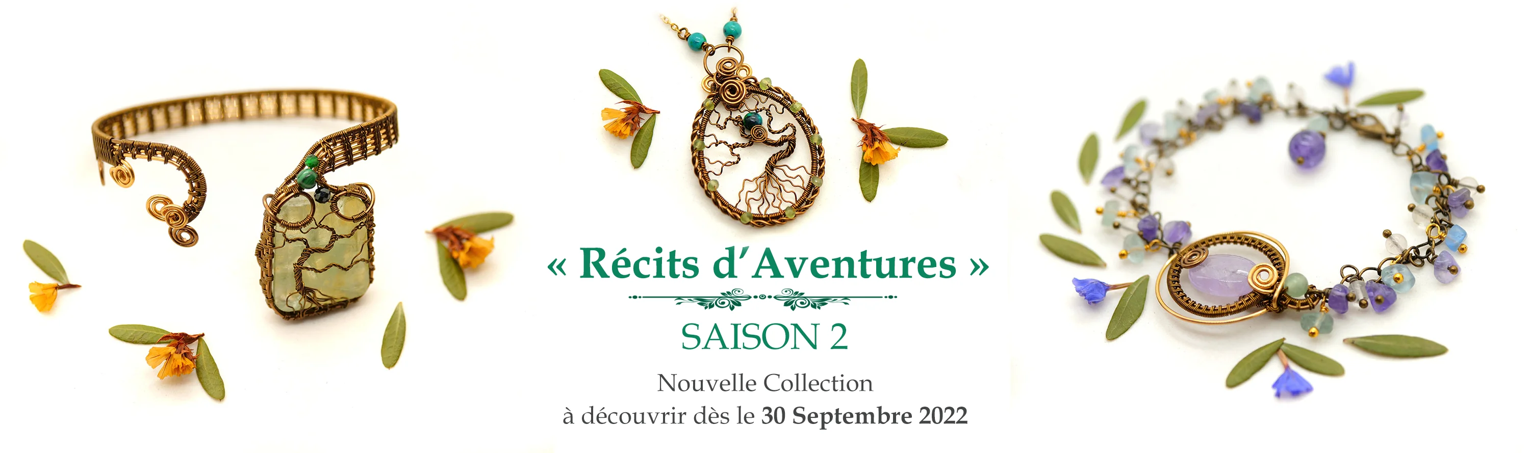 Accueil du site MYSTYOS - Collection bijoux septembre 2022 : "Récits d'Aventures, Saison 2"