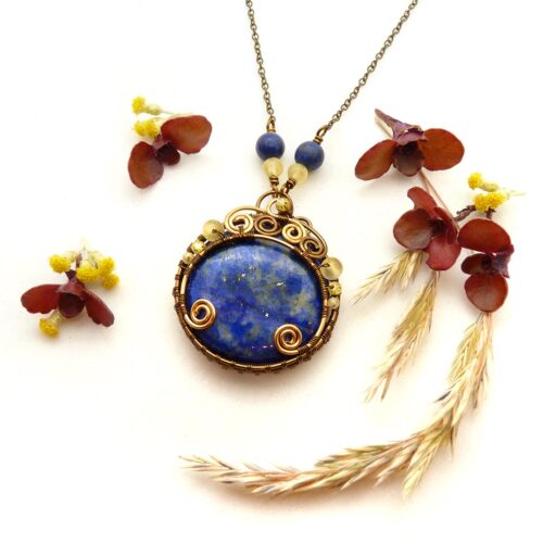 Collier « Nout » ~ Collection Égypte : « Sous le regard des Dieux » ~