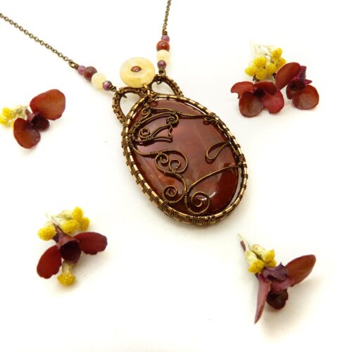 Collier « Sekhmet » ~ Collection Égypte : « Sous le regard des Dieux » ~