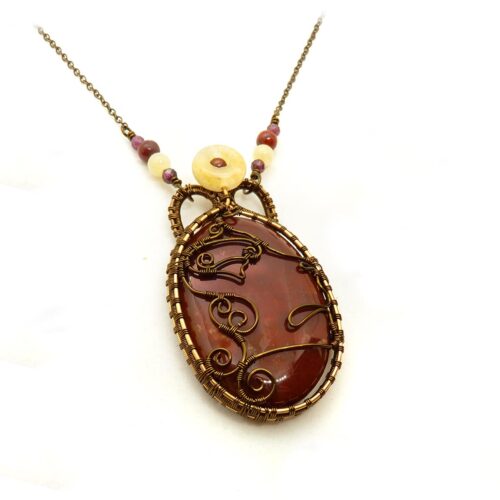 Collier « Sekhmet » ~ Collection Égypte : « Sous le regard des Dieux » ~