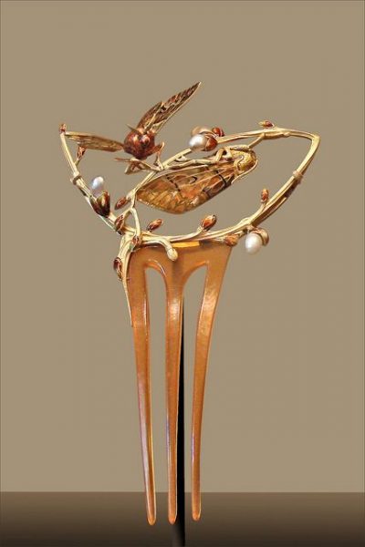 Bijou Art Nouveau - Peigne Sigales, Gaston Chopard