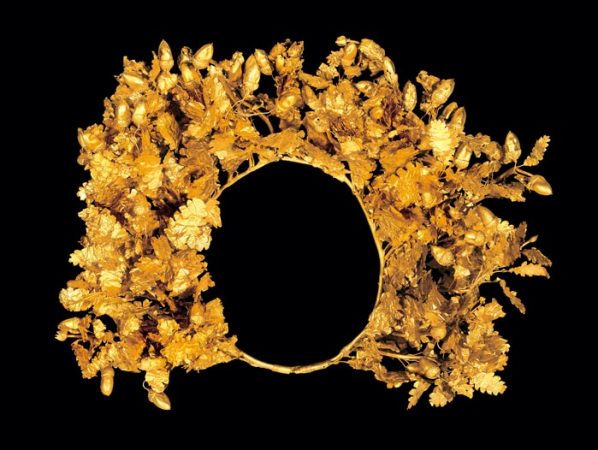Bijoux de la Grèce antique - Couronne de feuille en or